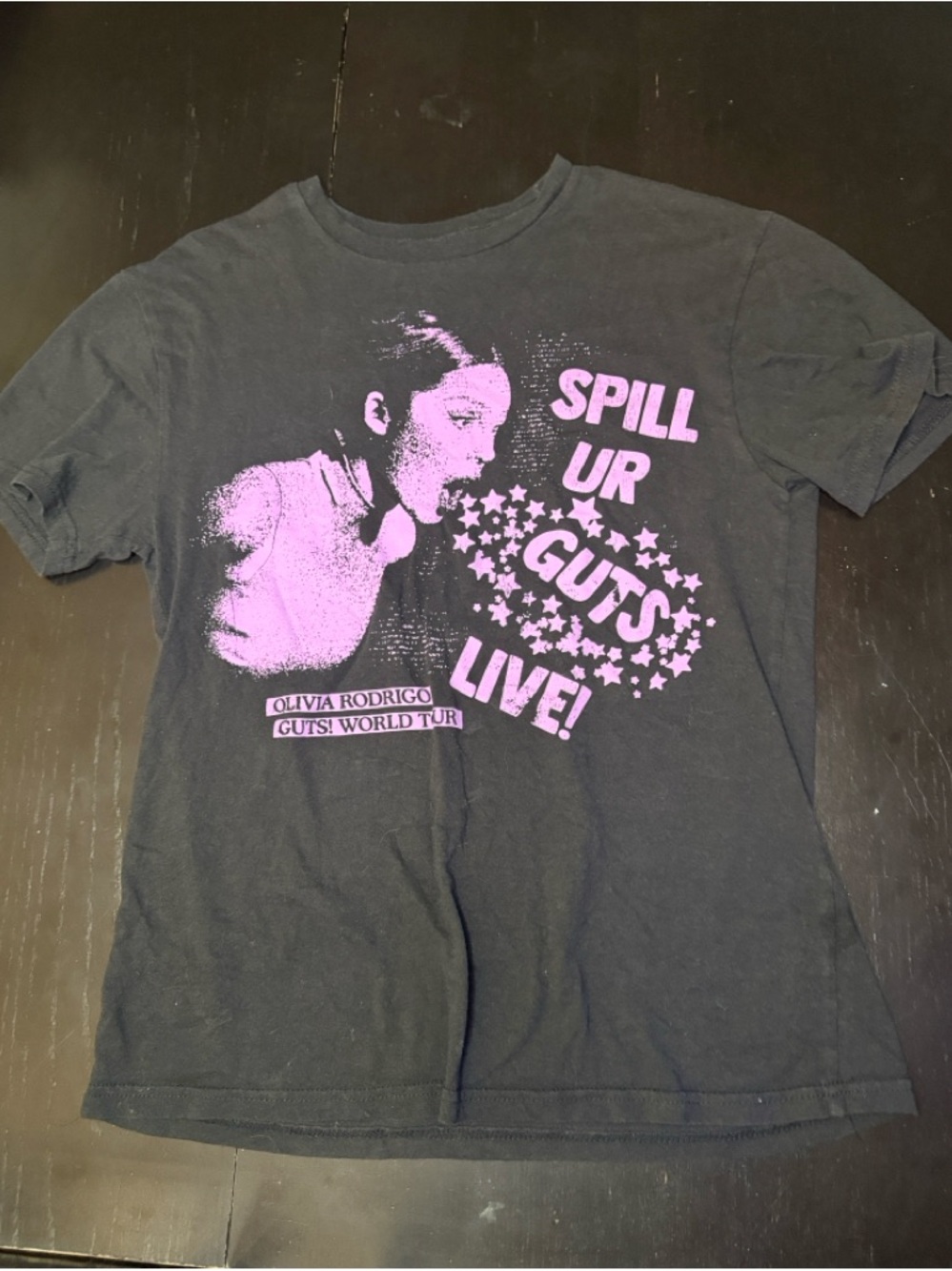 Black & Pink "Spill Ur Guts Live" Olivia Rodrigo Guys World Tour